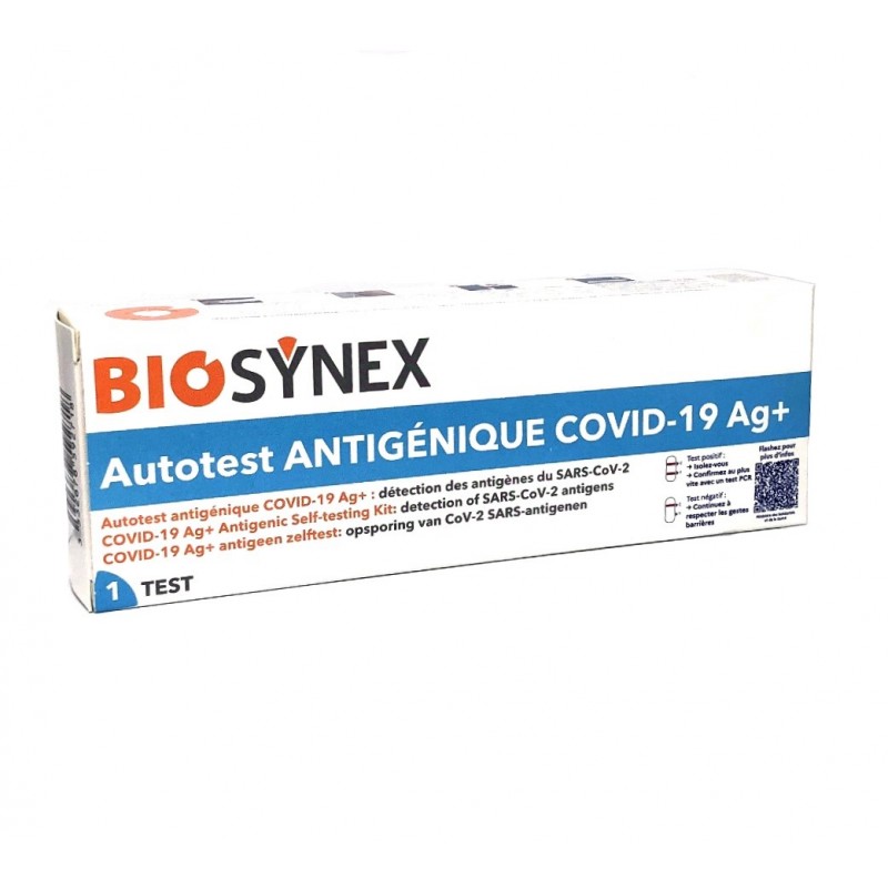 COVID 19 AUTOTEST NASAL RAPIDE antigenique AG Ag+ BSS BIOSYNEX 1