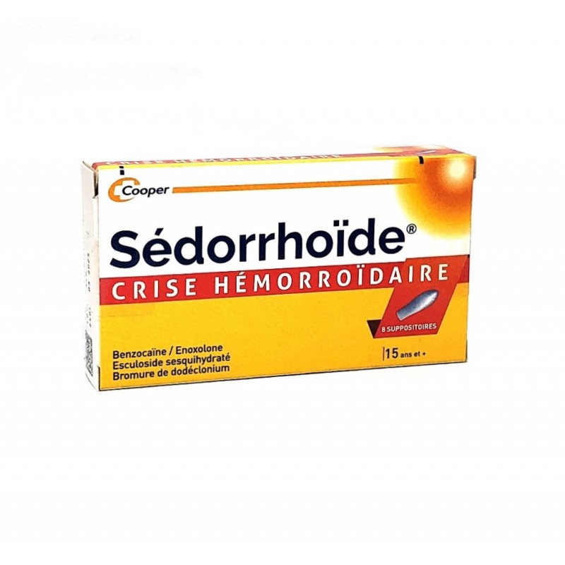 SEDORRHOIDE CRISE HEMORROIDE 8 SUPPOSITOIRES - Hemorroides · Glycerine -  Pharmacie de Steinfort