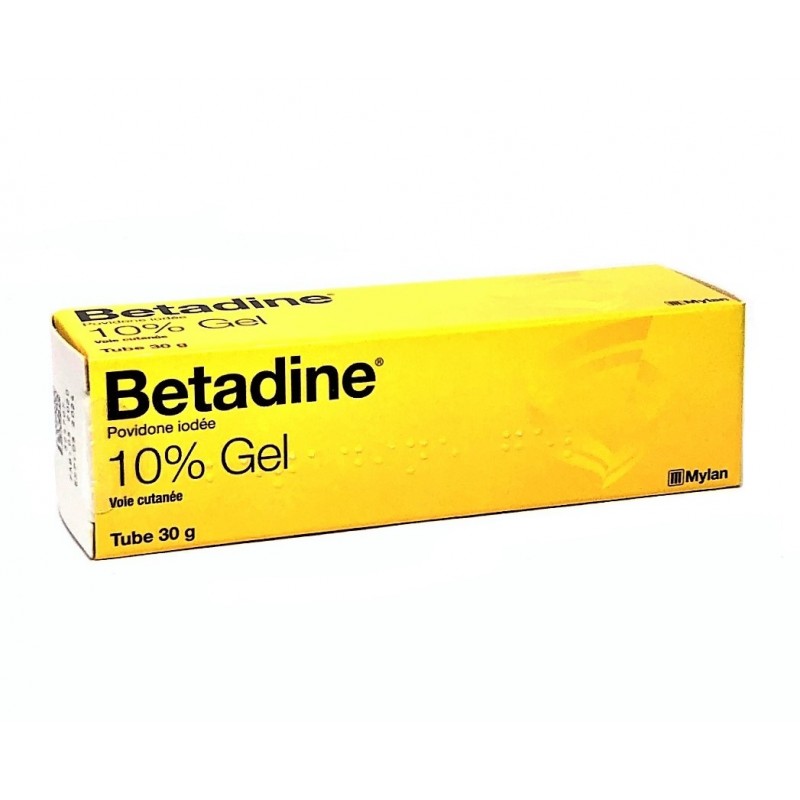 BETADINE Povidone iodée 10% gel tube 30g - Pharma-Médicaments.com